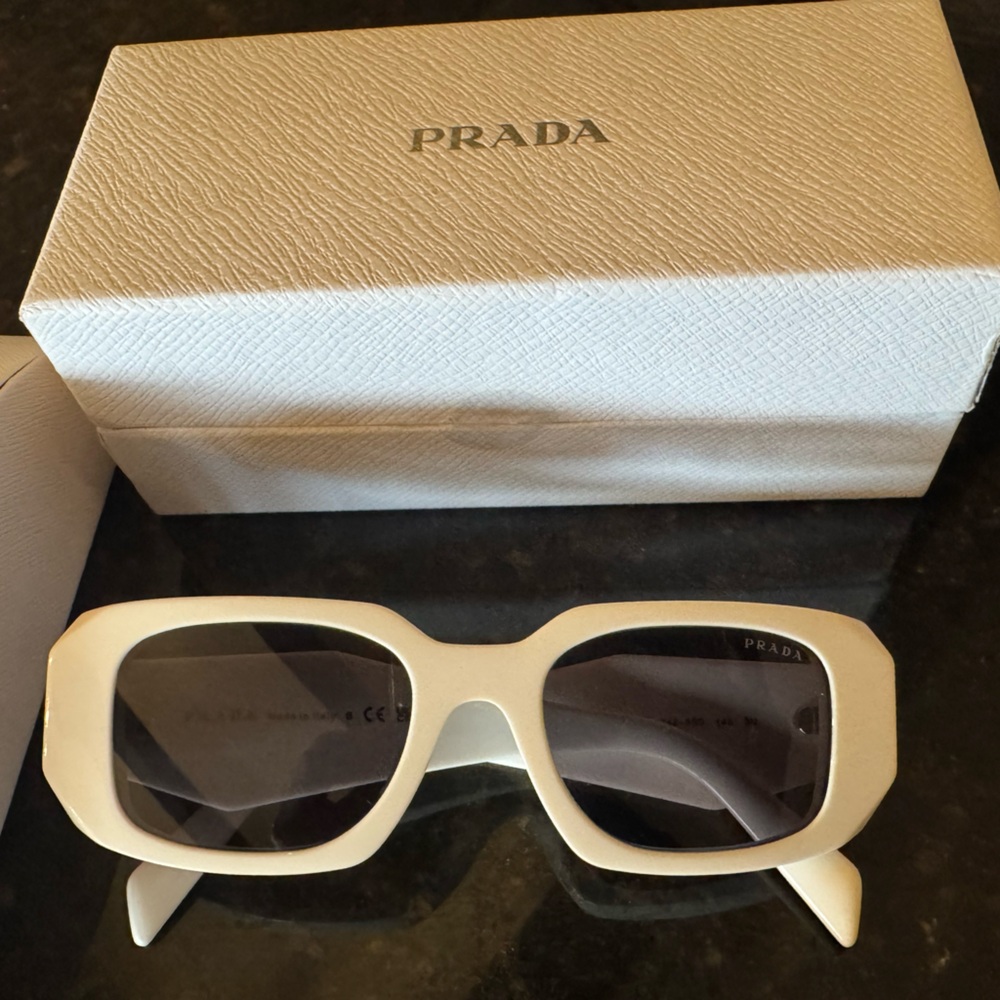 Prada PR17WS White Symbole Collection Sunglasses - Picture 6 of 8